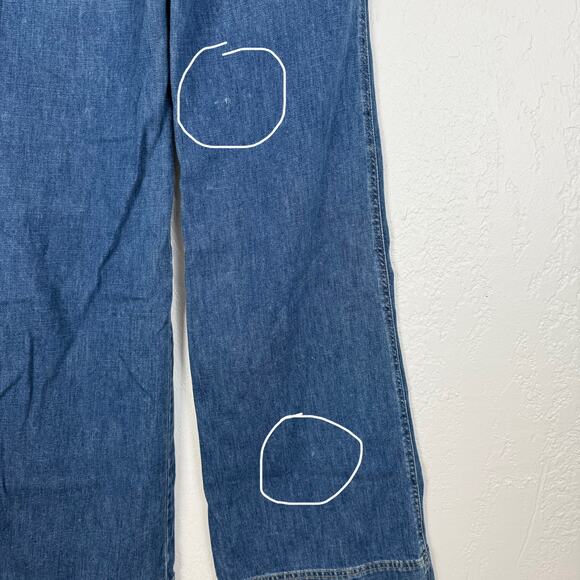 See by Chloé Flare Wide Leg Button Fly Jeans Size 4 - Picture 4 of 7